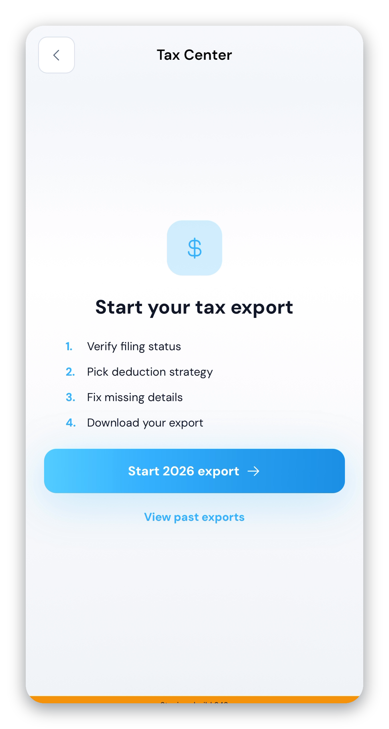 DonateMate Tax Center with deductible totals
